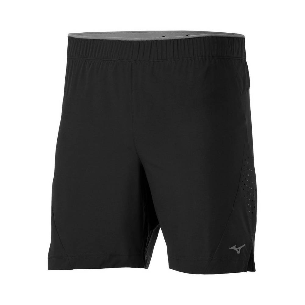 Mizuno Men's Alpha 7" Running Shorts Black (422044-XUY)